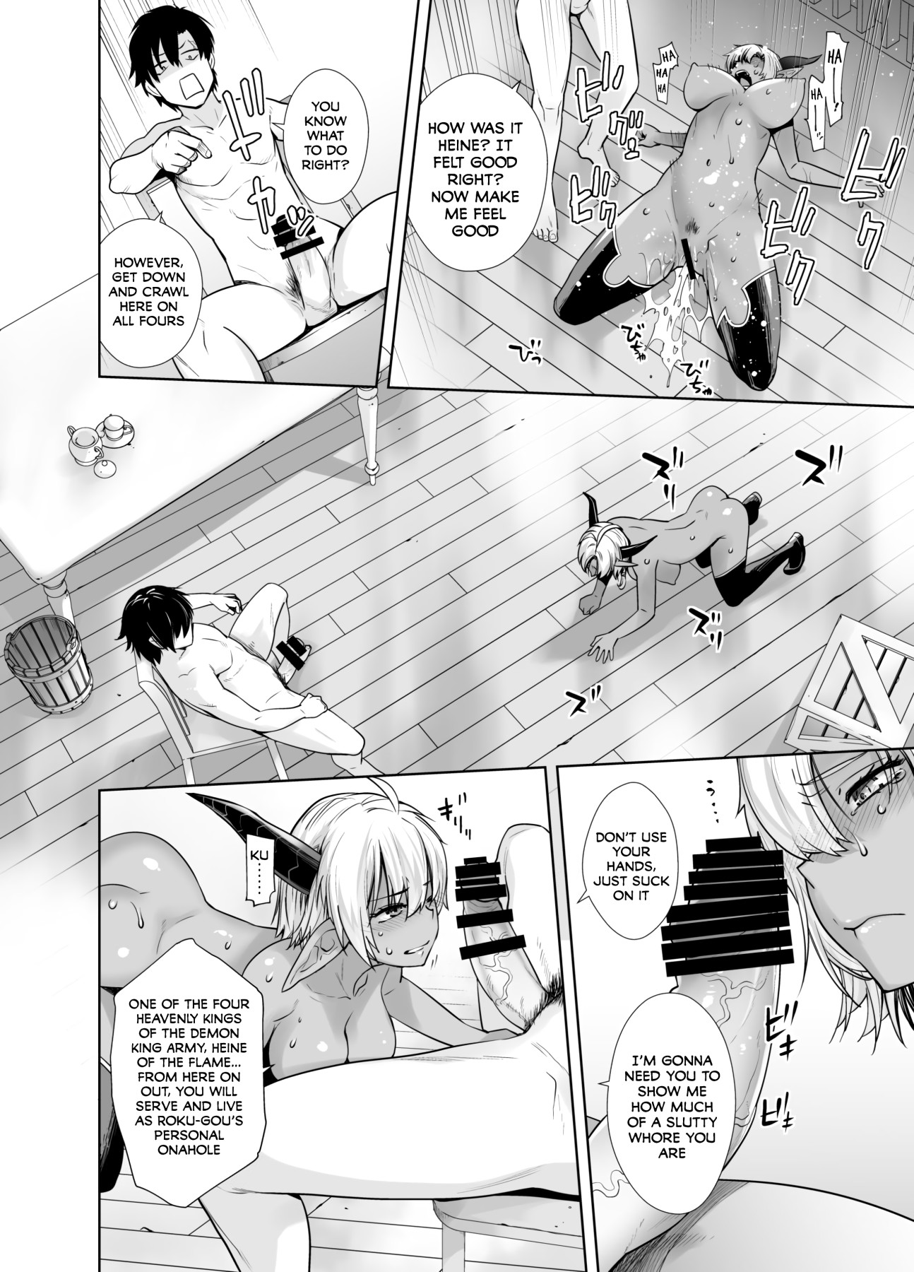 Hentai Manga Comic-Earning Evil Points against a Dark-Skinned Female!-Read-11